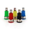 10Pcs Insulated 4mm Banana Female Jack Panel Mount Socket Binding Post Connector(Color:Black) view 2