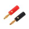 10 Pcs 4mm Gold Plated Speaker Wire Cable Screw Banana Plug Connector view 1