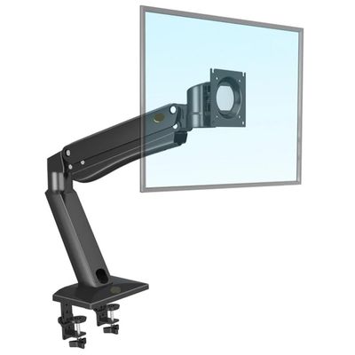 JFUDJKLI NB45 Gas Spring 24-42 Inch LED LCD TV Mount Fully Motion Monitor Stand Arm Load 2-15kg VESA 75/100mm Monitor Desktop Stand, Black