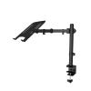 AVXANKTG 2-in-1 Monitor Desk Mount Fully Adjustable Stand with Extra Laptop Tray for Laptops Up to 17" and Screens Up to 32" M051C view 3
