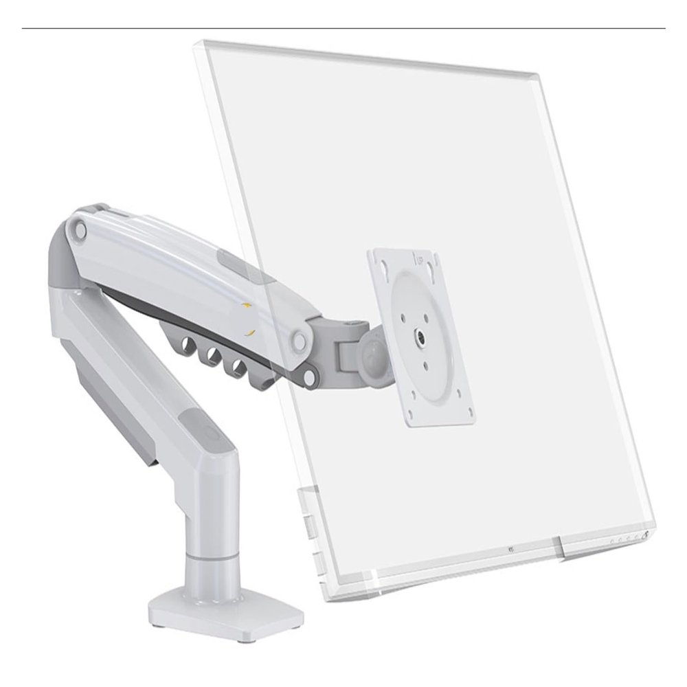 AVXANKTG F80 Desktop Gas Spring 17-30 inch LCD LED Monitor Stand mounting arm Full Motion Monitor Stand Load Capacity 2-9 kg(Color:2025 Ver White)