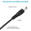 PATIKIL 3Ft Male to Male 5.5x2.1mm DC Power Extension Cable, 6 Pcs 24AWG Wire Adapter Connector Charging Cord for LED Strip DVR Router Camera, Black view 4