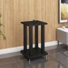 CHZDPP Large Universal Surround Sound Speaker Stand with Anti-Vibration Feet, Bookshelf Speaker Stands for Perform Market Theater, Outdoor Media Stereo Stand(Size:37x37x60cm/14.6x14.6x23.6in) view 1