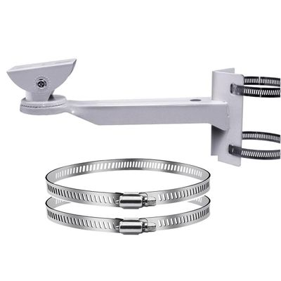 CCTV Security Camera Bracket 90 Degree Corner Pole Mounting Bracket,Equipped with Two Hoops 10cm~40cm Select CCTV Camera Mount Loop 90 Degree Bracket (Hoops 40cm)