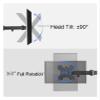 AVXANKTG Desktop Stand Fully Motion 360 Degree 4 Screen Monitor Stand 10"-24" LCD LED Monitor Mounting Arm Each Head Bears 8kg(Color:Desktop Stand) view 4