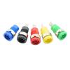 WUZDPRCJ 5pcs 4MM Binding Post Banana Socket Panel Mount Test Probe Connector 12 mm mounting Holes red Black Green Blue Yellow(Color:5 Blue) view 1