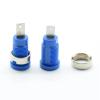 WUZDPRCJ 5pcs 4MM Binding Post Banana Socket Panel Mount Test Probe Connector 12 mm mounting Holes red Black Green Blue Yellow(Color:5 Blue) view 2