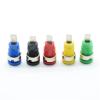 WUZDPRCJ 5pcs 4MM Binding Post Banana Socket Panel Mount Test Probe Connector 12 mm mounting Holes red Black Green Blue Yellow(Color:5 Blue) view 3
