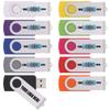 100pcs 16GB Custom Aluminium Swivel USB Flash Drive with Logo Printed, Customized Thumb Drives for Promotion/Aniversary, Personalized USB Sticks with Your Own Logo Brand view 1