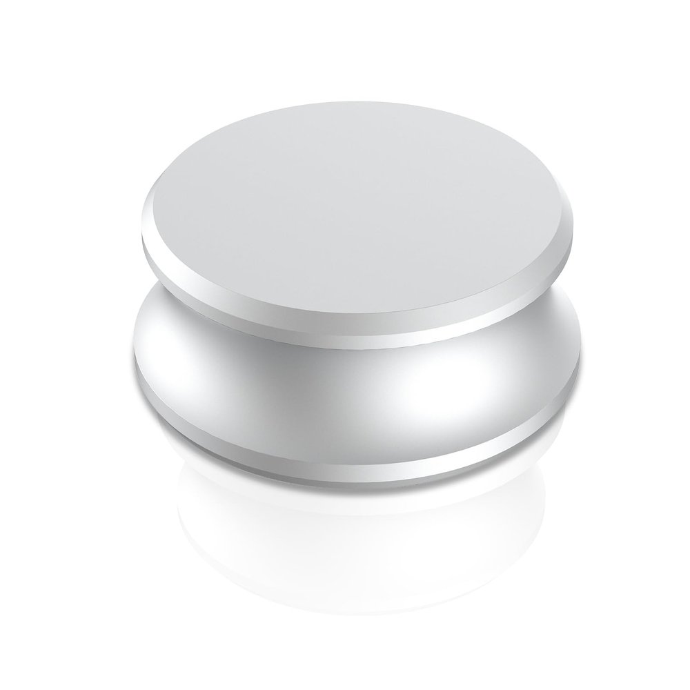 Audiophile Record Weight Stabilizer, Aluminum Turntable Weight Clamp with Protective Soft Pad for HiFi Turntable LP Record Player, Eliminate Vinyl Disc Vibrations. (LP280 Silver)