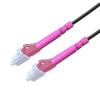 Lc to Lc Fiber Patch Cable 10M/33FT, TPU Armored om4 Multimode Fiber Optic Cable 8Core 50/125um Simplex Fiber Optic Cable Internet OD-5mm,UPC Outdoor Fiber Patch Cable view 2
