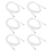 PATIKIL 3Ft Male to Male 3.5x1.35mm DC Power Extension Cable, 6 Pcs 24AWG Wire Adapter Connector Charging Cord for LED Strip DVR Router Camera, White view 1