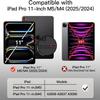 KEFBWAO Case for iPad Pro 11 Inch (M5) 2025 / (M4) 2024, Auto Wake/Sleep Supports Pencil Pro and Pencil(USB-C) Flip Wallet Shockproof Cover, Diamond Butterfly view 2