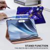 KEFBWAO Case for iPad Pro 11 Inch (M5) 2025 / (M4) 2024, Auto Wake/Sleep Supports Pencil Pro and Pencil(USB-C) Flip Wallet Shockproof Cover, Diamond Butterfly view 4