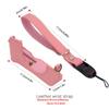 Bowan ZV-1 Camera Case, Handmade Genuine Real Leather Half Case for Sony ZV-1, Bottom Opening Version + Hand Strap (Pink) view 2