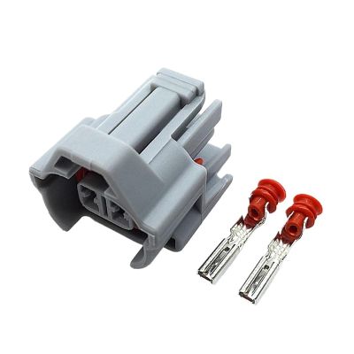 TakenE 1/5/10 Set 2 Pin D-N-O Top Slot Fuel Injector Connector 6189-0060 Female Socket Plug 6189-0670/DJ7024Y-2-21(Size:1 Set)