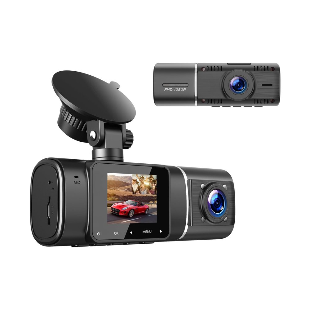2 Channel Dash Cam for Car Camera Video Recorder Dashcam DVRs Black Box Dual Lens DVR Camera 24H Parking Monitor