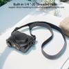 Bowan G7X Mark II, G7X Mark III Camera Case - Vintage PU Leather Camera Case for Sony G7X Mark II, G7X Mark III DSLR Camera Protective Leather Camera Case Bag with Camera Shoulder Strap (black) view 3