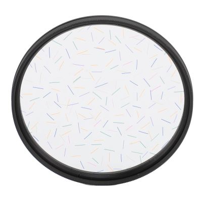 Colorful 72mm Star Filter, Deformation Flares, 360 Degree Rotatable Filter with Aluminum Alloy, Optical Glass, for SLR Camera Accessories