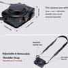 Bowan ZV1 Camera Case - Vintage PU Leather Case for Sony ZV1 DSLR Camera with Shoulder Strap (Black) view 3