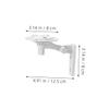 1set Adjustable Indoor Camera Mount Bracket Versatile Wall Table Stand for Security Cameras Easy No-Drill Installation Support for Devices White view 3
