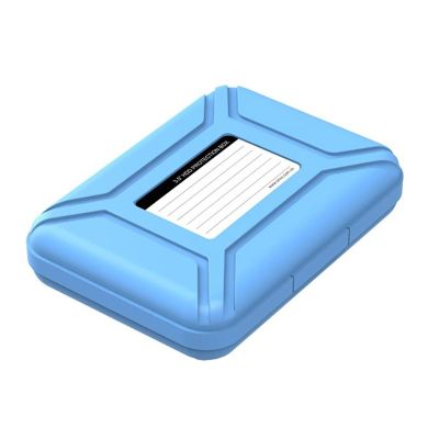 GMBYLBY Secure Storage Case for 3.5 Inch Hard Drives Shockproof and Anti Static Box Shockproof and Anti Static External and Internal Reinforcing Rib, Blue