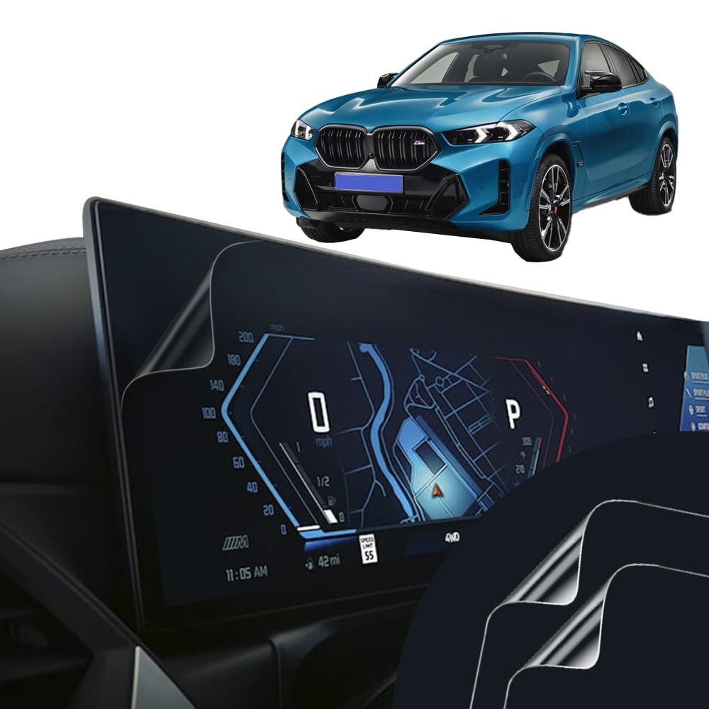 Artemis Shields Matte Screen Protector for 2026 2025 BMW X6 Coupe SUV Instrument Cluster And Infotainment/Navigation Display Screen (Full Screen Coverage 29.5 Inches) (Full Coverage 29.5 Inches)