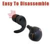 Anti-Slip Silicone Earhooks for Sony WF-1000XM5/XM4/XM3 - Universal Replacement Ear Tips for Sony Earbuds, Secure & Comfortable Fit, 3 Pairs Black view 3