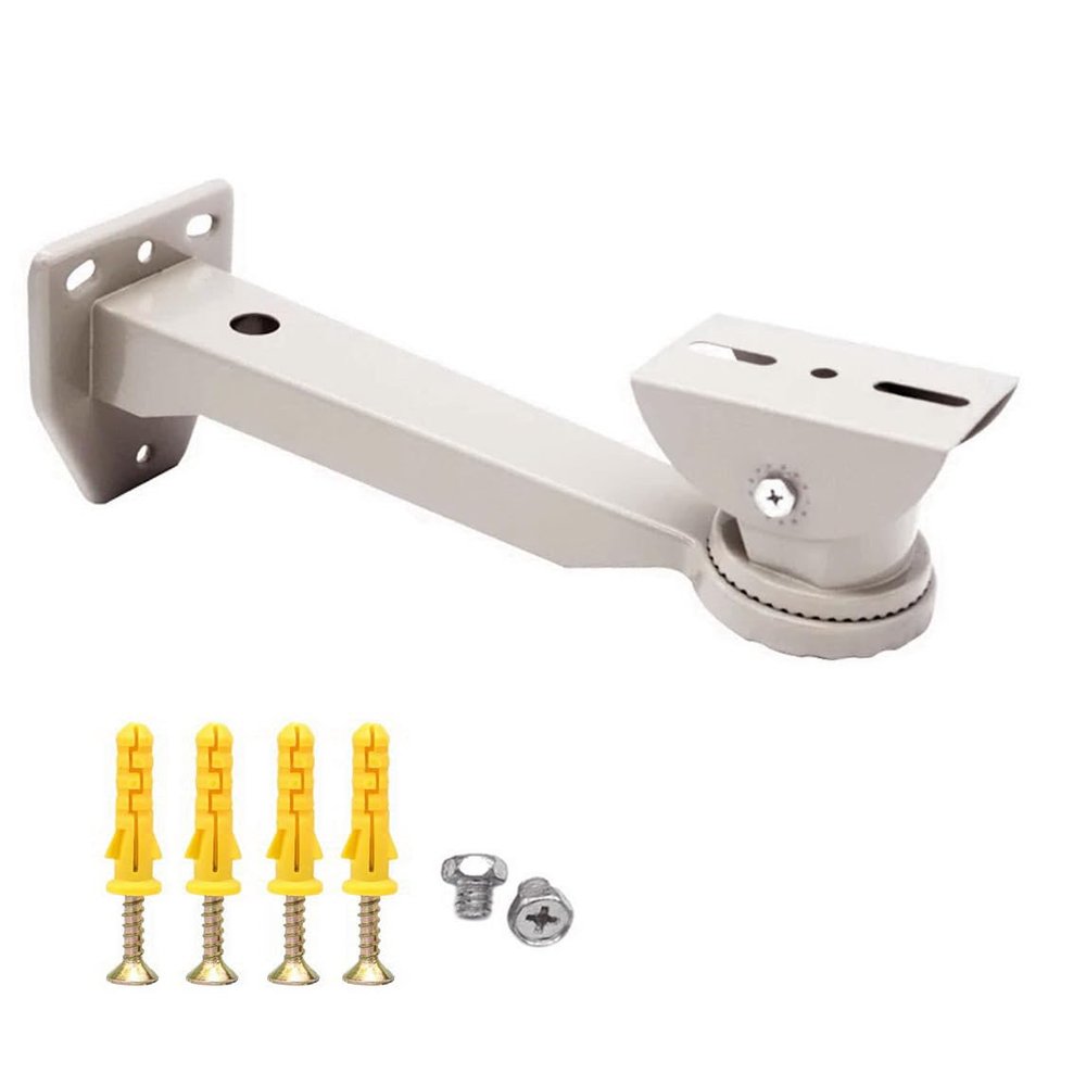 Wall Mount CCTV Security Camera Mounting Bracket, 1-Pack Steel Metal Universal Camera Mount Bracket for CCTV Camera and Security Cameras Outdoor/Indoor Camera Wall Mount Bracket