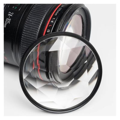 Kaleidoscope Camera Lens Filter 52 55 58 62 67 72 77 82mm Photography Accessories Prism Kit Nd UV Variable Object Camera-Filter(With 58mm Adapter)