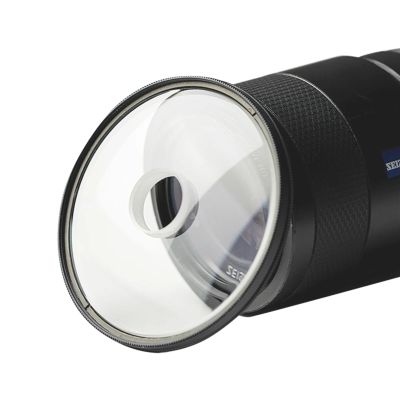 77/82/72mm Blur Effects Camera Lens Filter Photography Foreground Special Effects Double Half Moon Variable Prism Lens for DSLR (Size : with 52mm Adpater, Color : Hollow Filter)