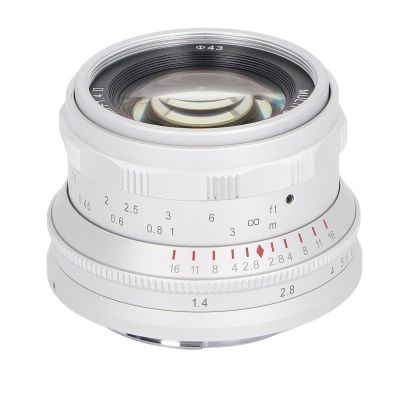 35mm F1.4 II Full Frame Manual Focus Lens,Compatible with Full Frame E Mount Cameras,7 Layer Optical Coating Lens for A7 A7II A7R A7RII X3 NEX3N Cameras (White)
