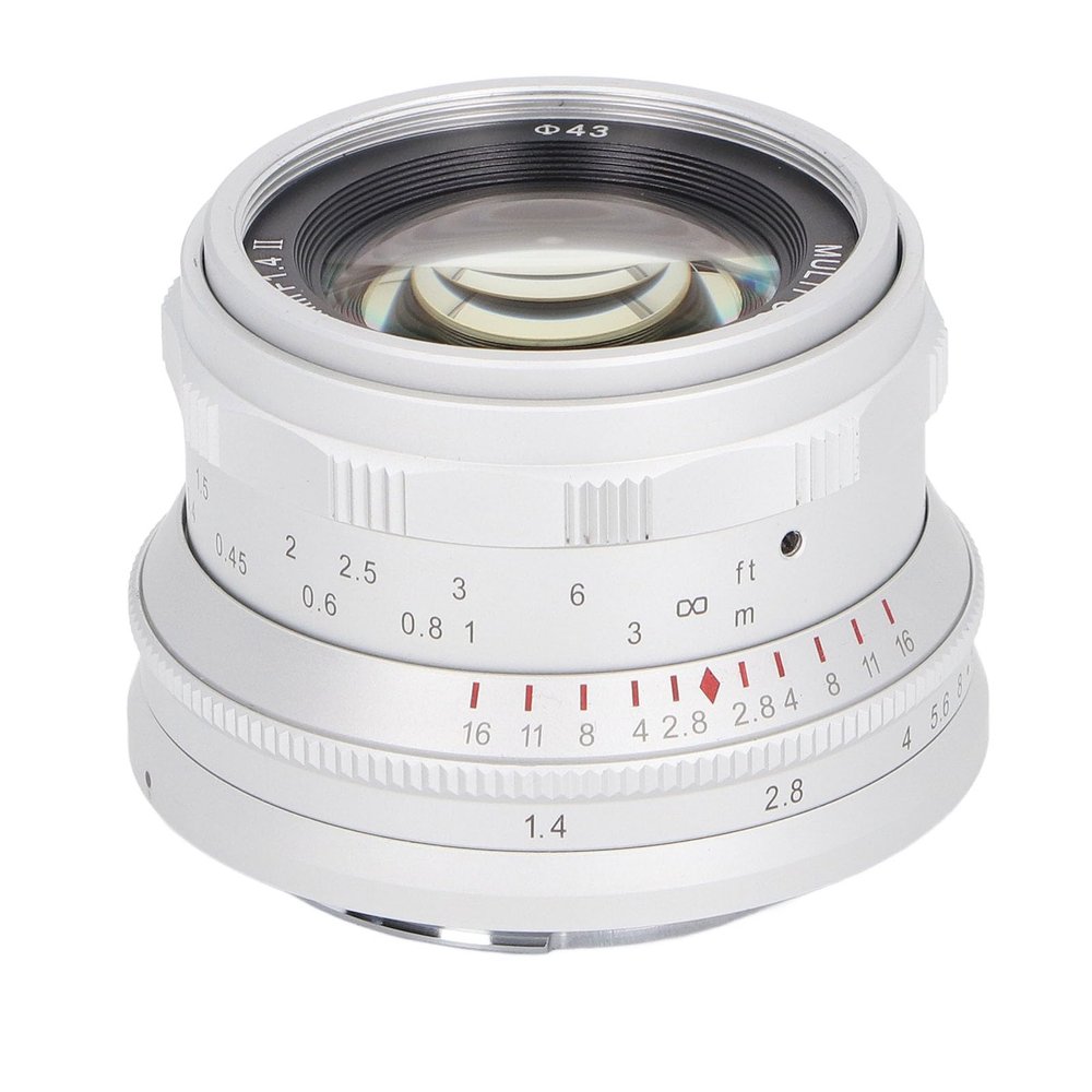 35mm F1.4 II Full Frame Manual Focus Lens,Compatible with Full Frame E Mount Cameras,7 Layer Optical Coating Lens for A7 A7II A7R A7RII X3 NEX3N Cameras (White)