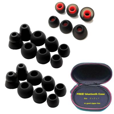 22 pcs. Ear Gels for Powerbeats-2, Powerbeats-3 Wireless Earbuds/Earphones Series. Icludes 1 Free Zipped Bluetooth Case