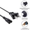 2 Prong Power Cord Replacement for Bose Smart Soundbar 600 900 300 Soundbar 8Ft IEC C7 Power Cord AC Cable view 4
