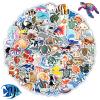 100 Pcs Ocean Stickers for Kids Teens Adults, Under The Sea Animal Fish Turtle Stickers for Water Bottle Laptop, Waterproof Sea Creature Sticker Pack, Cute Ocean Party Favors & Decorations view 1
