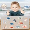 100 Pcs Ocean Stickers for Kids Teens Adults, Under The Sea Animal Fish Turtle Stickers for Water Bottle Laptop, Waterproof Sea Creature Sticker Pack, Cute Ocean Party Favors & Decorations view 3