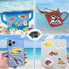 100 Pcs Ocean Stickers for Kids Teens Adults, Under The Sea Animal Fish Turtle Stickers for Water Bottle Laptop, Waterproof Sea Creature Sticker Pack, Cute Ocean Party Favors & Decorations view 4