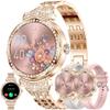 Smart Watches for Women(Answer/Make Call), 1.32" AMOLED Fitness Tracker Watch with Blood Pressure/Heart Rate Monitor, Fitness Watch for Men, 100+ Sports Smart Watch for Android/iOS Phones (Gold) view 1
