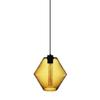 TONFON OJRGG Rhombic Glass Pendant Light Modern Metal Finish Chandelier Mid Century Hanging Light for Kitchen Island Living Room Bedroom Bedside Dining Room Hallway Ceiling Light Fixture(B) view 1