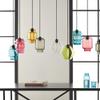 TONFON OJRGG Rhombic Glass Pendant Light Modern Metal Finish Chandelier Mid Century Hanging Light for Kitchen Island Living Room Bedroom Bedside Dining Room Hallway Ceiling Light Fixture(B) view 3