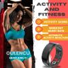 Smart Ring Health Tracking Sleep Tracker for Men and Women, Fitness Tracker, Heart Rate, Blood Oxygen Monitor, Calorie Tracker, Shake and Take Photos, Waterproof (Midnight Black, #11-64.6mm/2.54in) view 2