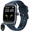 Smart Watches for Men(Answer/Make Call), 2.01" Curved Screen HD Fitness Tracker Watch with Blood Pressure/Heart Rate Monitor, SpO2, 100+ Sports Fitness Smart Watch for Android/iOS Phones (Blue) view 1