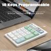 TISHLED Gasket Creamy Mechanical Numpad Programmable Macro Keypad Wireless 2.4G/Bluetooth 5.0/Wired USB-C RGB Backlit Hot Swappable Number Pad Rechargeable Numeric Keyboard Metal Knob for Win/Mac view 4