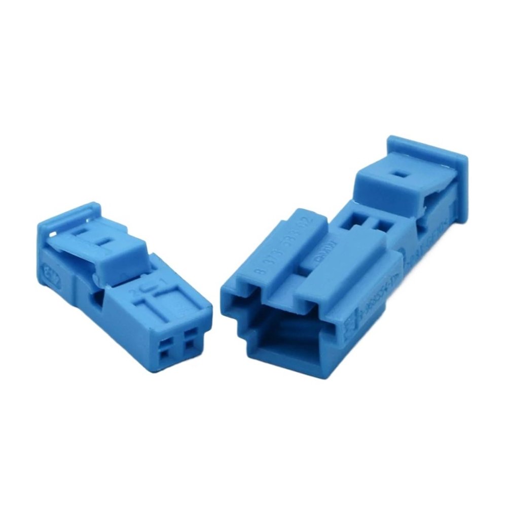 TakenE 2/5/10/20 Sets 2 Pin Way 3-1452577-1 9-968554-1 TE Automobile Au/;d/i Modified Connector Ambient Light Tweeter Socket(Color:Blue,Size:20 Sets)