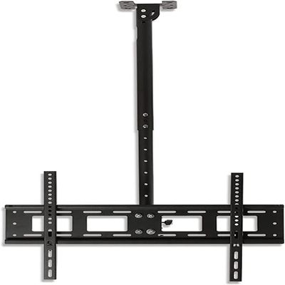PROHEL Adjustable Ceiling TV Mount Bracket - 360 Rotation Tilt Swivel TV Mount, Fits 40-75inch LED Screen Display, Can 90 Flip Down, Supports up to 45kg(Size:0.65-2.05m)