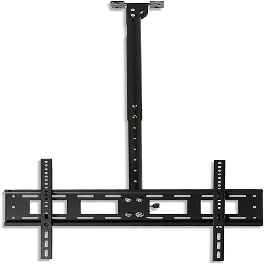 PROHEL Adjustable Ceiling TV Mount Bracket - 360 Rotation Tilt Swivel TV Mount, Fits 40-75inch LED Screen Display, Can 90 Flip Down, Supports up to 45kg(Size:0.65-2.05m)