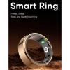 Smart Health Ring, Health BT 5.0 Remote Photography, Sleep Monitoring, IP68 Waterproof, Magnetic Charging, for Men Women Size 10, with QRing App (Rose Gold) view 2