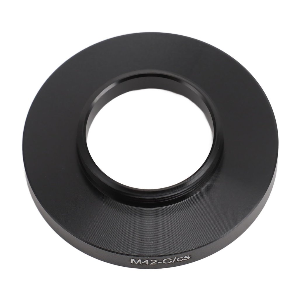 Aluminum Alloy M42 to C CS Mount Adapter Ring, Versatile, Lightweight, Portable, with Accuracy Craftsmanship for Macro, Astronomy Photography