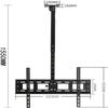 PROHEL 40-75 inch TV Mount Stands TV Wall Mount Ceiling TV Mount Bracket, Full Motion 360 Deg Rotation Tilt Swivel TV Mount, Can 90 Flip Down(Size:65-155cm) view 2